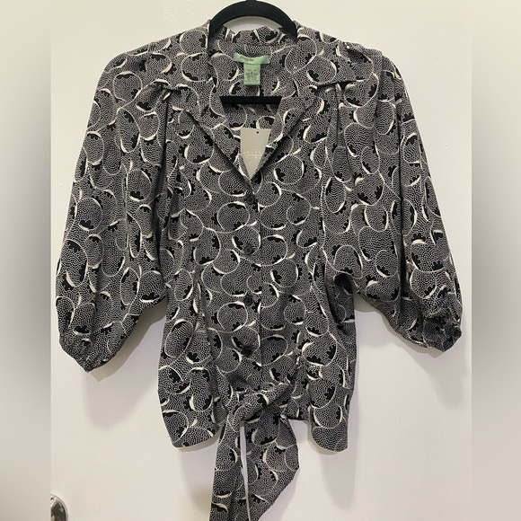 NEW! Anthropologie 100% Silk Aurinia Maple Feminine Blouse - Picture 4 of 8